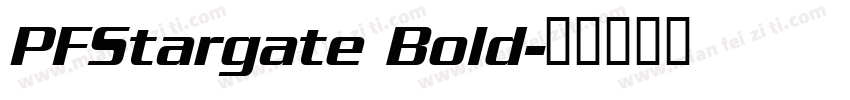 PFStargate Bold字体转换
